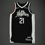Beverley, Patrick<br>Black City Edition - 2021 NBA Playoffs - Western Conference Finals - Game 3 - Worn 6/24/2021<br>Los Angeles Clippers 2020-21<br>#21 Size: 48+4