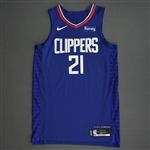 Beverley, Patrick<br>Royal Icon Edition - Worn 3/4/21 - 1st Half<br>Los Angeles Clippers 2020-21<br>#21 Size: 48+4