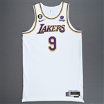 Thompson, Tristan<br>White Association Edition - 2023 NBA Playoffs - Western Conference Finals - Game 3 - Worn 5/20/2023<br>Los Angeles Lakers 2022-23<br>#9 Size: 52+6