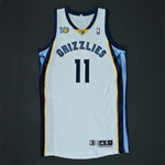 Conley, Mike *<br>White Regular Season w/10th Anniversary Patch - Photo-Matched to 10 Games - Worn 10 Games (11/8/10, 11/20/10, 11/24/10, 11/26/10, 11/30/10, 12/3/11, 12/13/10, 12/15/10, 1/7/11,...
