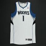 Gaines, Sundiata *<br>White Set 1 - Photo-Matched to 2 games - Worn 9 Games (12/4/10, 1/12/11)<br>Minnesota Timberwolves 2010-11<br>#1 Size: XL +4
