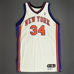 Curry, Eddy<br>White Set 2<br>New York Knicks 2007-08<br>#34 Size: 52+4