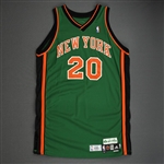 Jeffries, Jared<br>Green St. Patricks Day - 2nd Half<br>New York Knicks 2008-09<br>#20 Size: 50+4