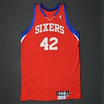 Brand, Elton *<br>Red Set 2 - Photo-Matched to 2 Games - Worn 2 Games (3/24/10, and 4/10/10)<br>Philadelphia 76ers 2009-10<br>#42 Size: 50+4