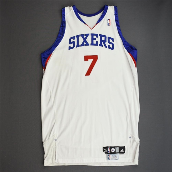 Brezec, Primoz<br>White Set 1<br>Philadelphia 76ers 2009-10<br>#7 Size: 52+4