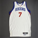 Brezec, Primoz<br>White Set 1<br>Philadelphia 76ers 2009-10<br>#7 Size: 52+4