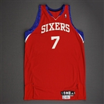 Brezec, Primoz<br>Red Set 1<br>Philadelphia 76ers 2009-10<br>#7 Size: 52+4