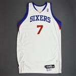 Brezec, Primoz<br>White Set 2<br>Philadelphia 76ers 2009-10<br>#7 Size: 52+4