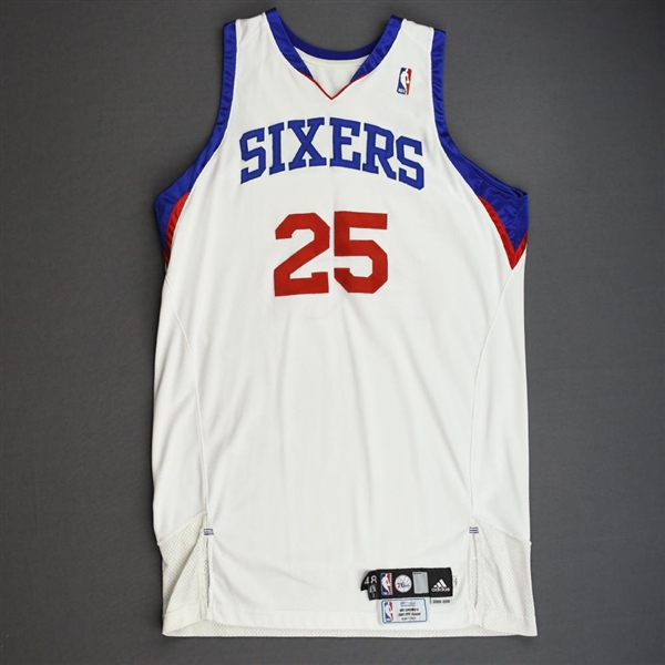 Carney, Rodney<br>White Set 2<br>Philadelphia 76ers 2009-10<br>#25 Size: 48+4