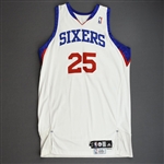 Carney, Rodney<br>White Set 2<br>Philadelphia 76ers 2009-10<br>#25 Size: 48+4