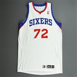 Kapono, Jason<br>White Regular Season<br>Philadelphia 76ers 2010-11<br>#72 Size: 2XL+2