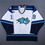 McLaren, Steve *<br>White<br>Worcester IceCats 2001-02<br>#19 Size: 56