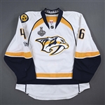 Aberg, Pontus *<br>White Stanley Cup Final Set 1 w/ NHL Centennial Patch<br>Nashville Predators 2016-17<br>#46 Size: 56