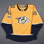 Aberg, Pontus *<br>Gold Set 1 w/ NHL Centennial Patch<br>Nashville Predators 2017-18<br>#46 Size: 56