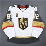 Nosek, Tomas *<br>White First Game in Golden Knights History w/ Inaugural Season & NHL Centennial Patches - October 6, 2017 - 1st & 2nd Period Only<br>Vegas Golden Knights 2017-18<br>#92 Size: 56