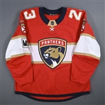 Brickley, Connor *<br>Red Set 2 w/ MSD Patch<br>Florida Panthers 2017-18<br>#23 Size: 56