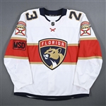 Brickley, Connor *<br>White Set 2 w/ MSD Patch<br>Florida Panthers 2017-18<br>#23Size: 56