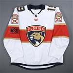 Matheson, Mike *<br>White Set 2 w/ MSD Patch<br>Florida Panthers 2017-18<br>#19 Size: 56