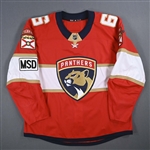 Petrovic, Alex *<br>Red Set 2 w/ MSD Patch<br>Florida Panthers 2017-18<br>#6 Size: 58