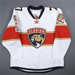 Sceviour, Colton *<br>White Set 1 w/ NHL Centennial Patch<br>Florida Panthers 2016-17<br>#7 Size: 56