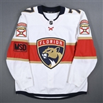 Sceviour, Colton *<br>White Set 2 w/ MSD Patch<br>Florida Panthers 2017-18<br>#7 Size: 56