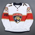 Vrbata, Radim *<br>White Set 2 w/ MSD Patch<br>Florida Panthers 2017-18<br>#71 Size: 56