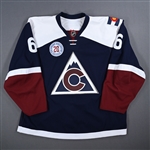 Johnson, Erik *<br>Third w/ 20th Anniversary Patch<br>Colorado Avalanche 2015-16<br>#6 Size: 58+