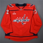 Alexeyev, Alexander<br>Red Set 1 - 1st NHL Goal<br>Washington Capitals 2023-24<br>#27 Size: 58