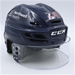 Kakko, Kaapo *<br>Navy Reverse Retro, CCM Helmet w/ Oakley Shield<br>New York Rangers 2020-21<br>#24 Size: M