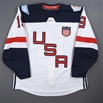 Dubinsky, Brandon *<br>White - World Cup of Hockey - September 17, 2016, 1st Period<br>Team USA 2016<br>#19 Size: 56