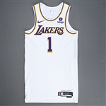 Russell, DAngelo<br>Association Edition - Worn 4 Games - 10/29/23, 11/4/23, 11/12/23 & 11/19/23<br>Los Angeles Lakers 2023-24<br>#1 Size: 46+6