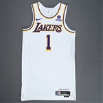 Russell, DAngelo<br>Association Edition - Worn 12/2/2023<br>Los Angeles Lakers 2023-24<br>#1 Size: 46+6