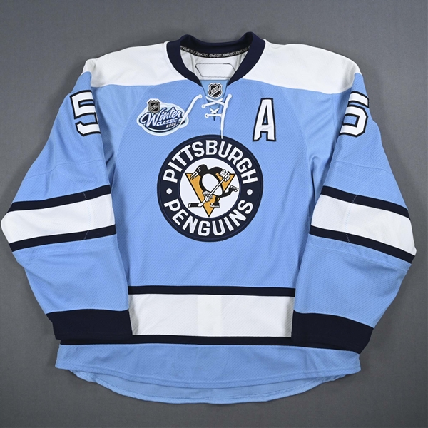 Sydor, Darryl *<br>Blue Throwback w/A - Winter Classic 1/1/08 (Period 1)<br>Pittsburgh Penguins 2007-08<br>#5 Size: 56