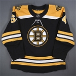 Berglund, Victor * <br>Black Set 1 - Game-Issued (GI)<br>Boston Bruins 2018-19<br>#64 Size: 56