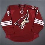 Jovanovski, Ed * <br>Burgundy Set 2<br>Phoenix Coyotes 2009-10<br>#55 Size: 58