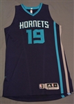 Hairston, PJ<br>Purple Regular Season - Worn 1 Game (12/23/14)<br>Charlotte Hornets 2014-15<br>#19Size: XL+2