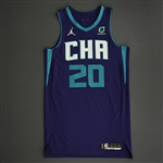 Hayward, Gordon<br>Purple Statement Edition - Worn 1/9/21<br>Charlotte Hornets 2020-21<br>#20 Size: 48+6