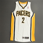 Collison, Darren<br>White Regular Season - Photo-Matched to 1 Game - Worn 1 Game (3/30/11)<br>Indiana Pacers 2010-11<br>#2 Size: L+2