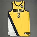 Duarte, Chris<br>Yellow Statement Edition - Worn 11/26/21<br>Indiana Pacers 2021-22<br>#3 Size: 48+4