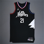 Brown, Kobe<br>Statement Edition - Worn 4/10/2024<br>Los Angeles Clippers 2023-24<br>#21 Size: 50+6