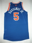 Hardaway Jr., Tim<br>Blue Regular Season - Worn 1 Game (11/13/13)<br>New York Knicks 2013-14<br>#5 Size: XL+2