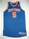 Hardaway Jr., Tim<br>Blue Regular Season - Worn 1 Game (11/13/13)<br>New York Knicks 2013-14<br>#5 Size: XL+2