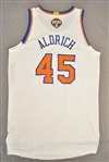 Aldrich, Cole<br>White “NOCHES ENE•BE•A” Jersey - Worn 1 Game (3/15/15)<br>New York Knicks 2014-15<br>#45 Size: 3XL+4