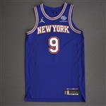 Barrett, RJ<br>Blue Statement Edition - Worn 2/6/21<br>New York Knicks 2020-21<br>#9 Size: 48+4