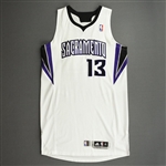 Evans, Tyreke<br>White Regular Season - Photo-Matched to 1 Game - Worn 1 Game (4/1/11)<br>Sacramento Kings 2010-11<br>#13 Size: XL+4