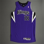 Casspi, Omri<br>Purple Regular Season - Photo-Matched to 1 Game - Worn 1 Game (2/23/11)<br>Sacramento Kings 2010-11<br>#18 Size: 2XL+4