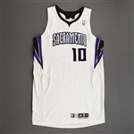 Dalembert, Samuel<br>White Regular Season - Photo-Matched to 1 Game - Worn 1 Game (3/7/11)<br>Sacramento Kings 2010-11<br>#10 Size: 3XL+4