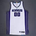 Cauley-Stein, Willie<br>White - Worn 10/29/2016<br>Sacramento Kings 2016-17<br>#0 Size: 2XL+2