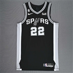 Branham, Malaki<br>Black Icon Edition - Worn 11/2/2022<br>San Antonio Spurs 2022-23<br>#22 Size: 48+4