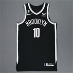 Simmons, Ben<br>Black Icon Edition - Worn 10/27/2022<br>Brooklyn Nets 2022-23<br>#10 Size: 48+4